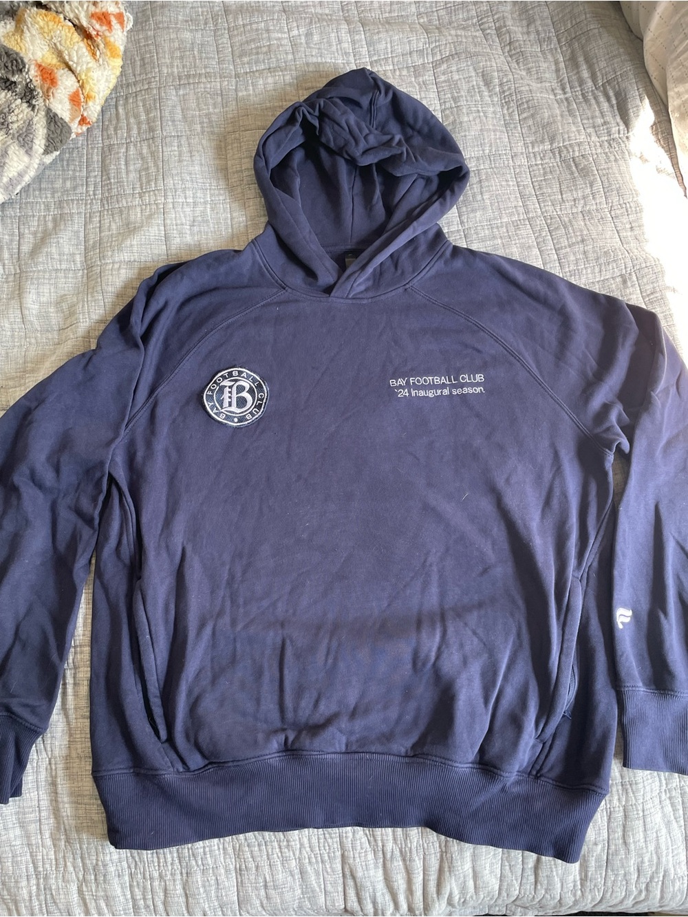 NWSL Bay Football Club Navy Hoodie Sweatshirt inaugural season